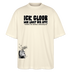 ICK GLOOB MIR LAUST DER AFFE-Unisex Oversize Bio-T-Shirt - Weißgrau
