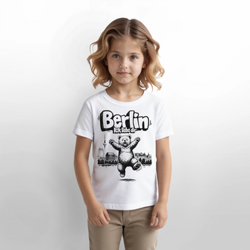 Berlin Souvenir-Kinder T-Shirt Bio-BERLIN ICK LIEBE DIR - Weiß