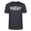 Berliner Spruch-Berliner Lob-NICH ANJESCHISSN-Unisex T-Shirt - Dunkles Graublau