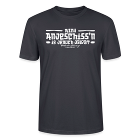 Berliner Spruch-Berliner Lob-NICH ANJESCHISSN-Unisex T-Shirt - Dunkles Graublau