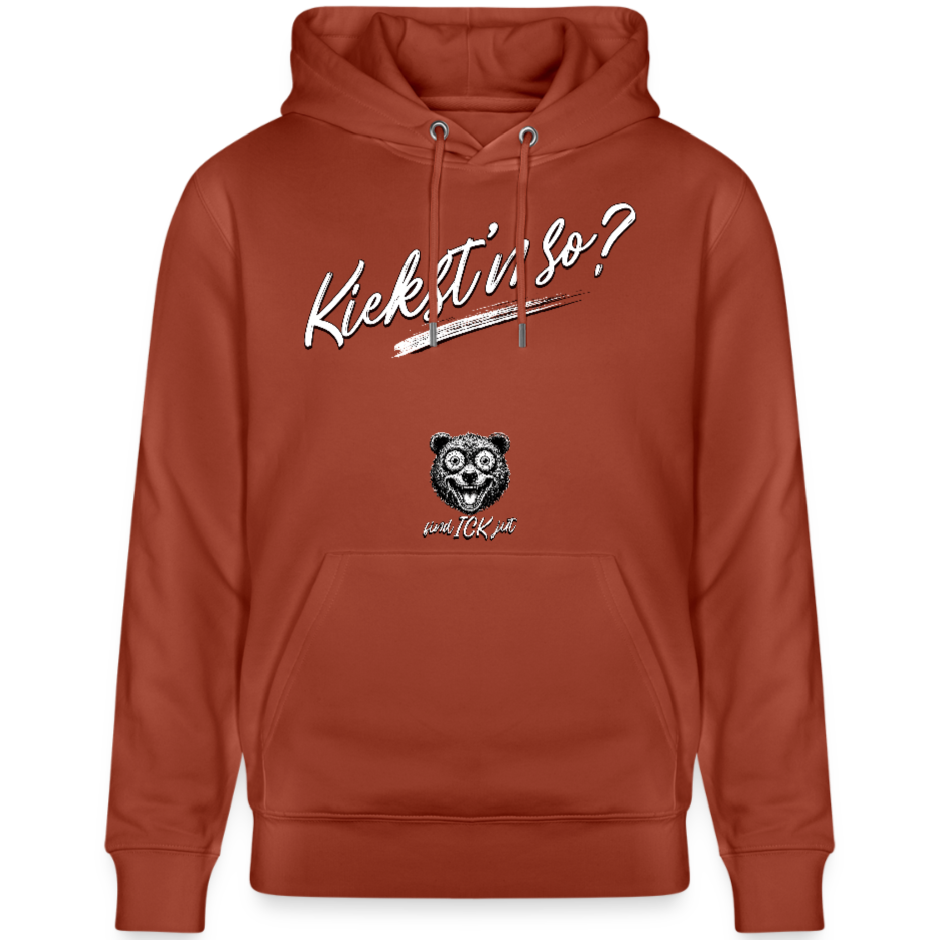 KIEKST'N SO?-Unisex Bio-Hoodie II - Terrakotta
