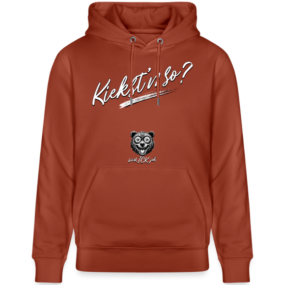 KIEKST'N SO?-Unisex Bio-Hoodie II - Terrakotta
