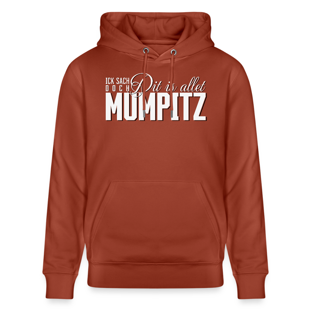 MUMPITZ-Unisex Bio-Hoodie-dunkel - Terrakotta