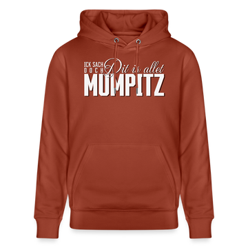 MUMPITZ-Unisex Bio-Hoodie-dunkel - Terrakotta