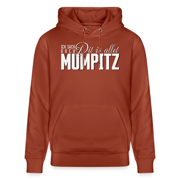 MUMPITZ-Unisex Bio-Hoodie-dunkel - Terrakotta
