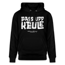 PASS UFF KEULE-Unisex Bio-Hoodie mit echt Berliner Schnauze - Schwarz