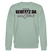 VERFATZ DA VOM JELÄNDE-Unisex Bio-Sweatshirt - Helles Graugrün