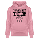 Berliner Spruch-ICK GLOOB ET HACKT!-Unisex Bio-Hoodie - Lila Traum