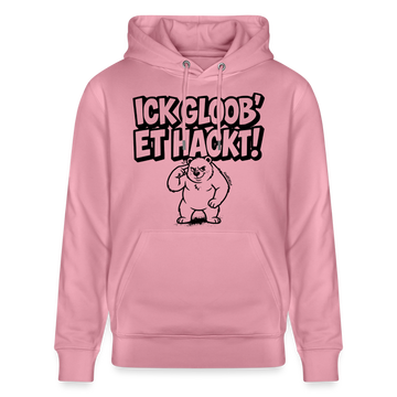 Berliner Spruch-ICK GLOOB ET HACKT!-Unisex Bio-Hoodie - Lila Traum