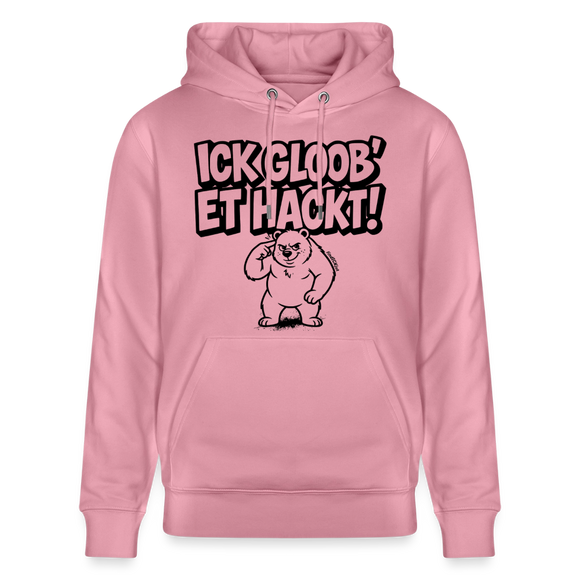 Berliner Spruch-ICK GLOOB ET HACKT!-Unisex Bio-Hoodie - Lila Traum