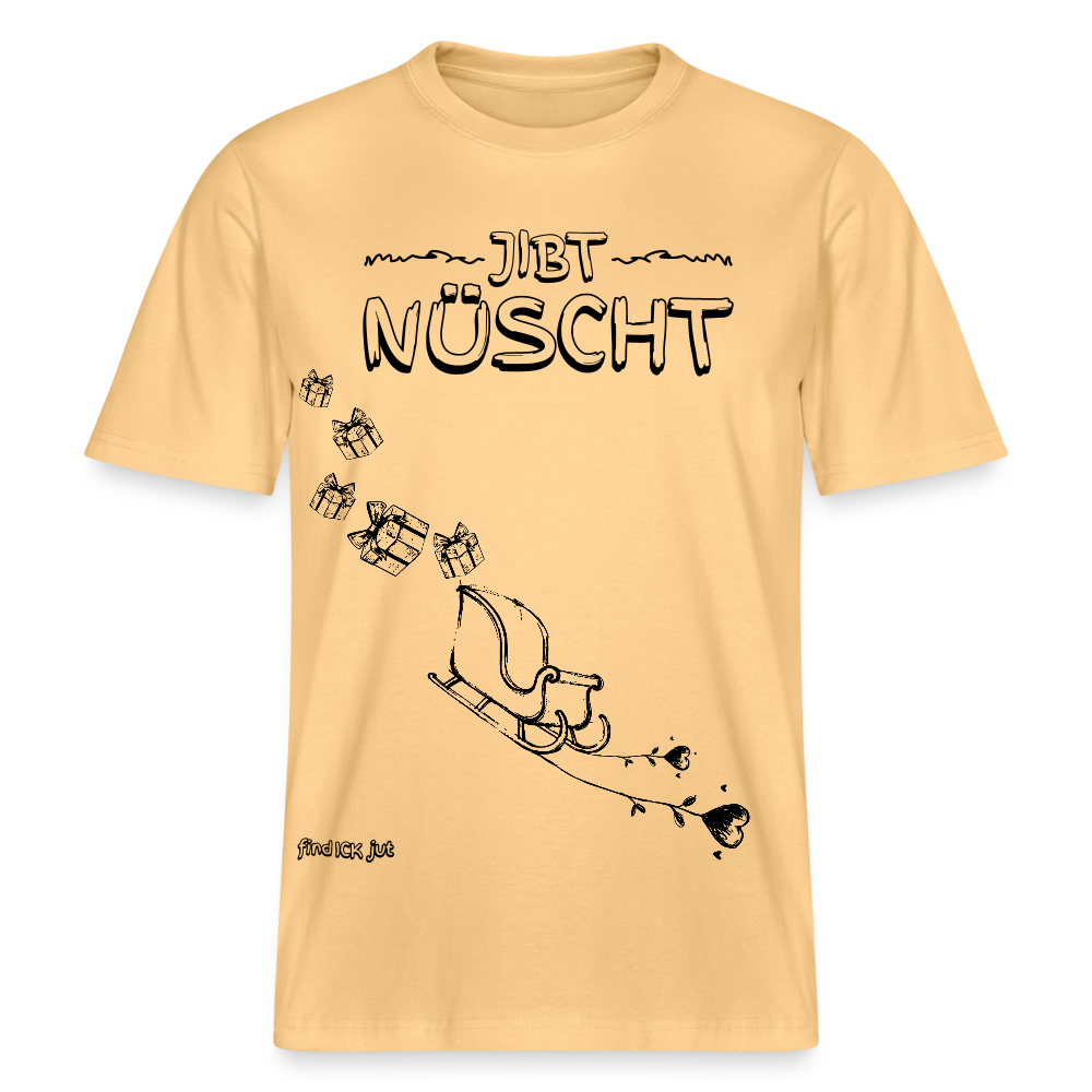 Weihnachten in Berlin 25-JIBT NÜSCHT-unisex Relaxed Fit Bio-T-Shirt II - Hellgelb