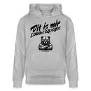 Dit is mir SCHNURZPIEPE-Unisex Bio-Hoodie BIO - Grau meliert