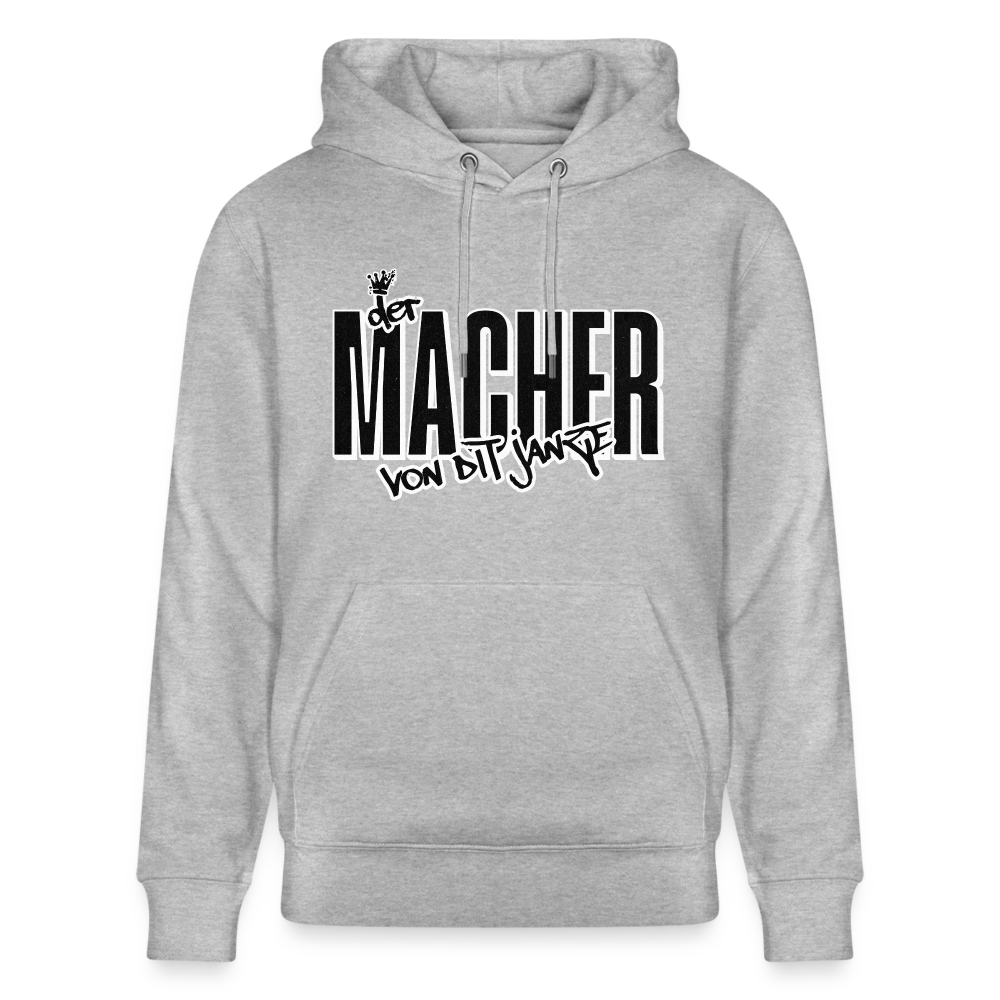 DER MACHER VON DIT JANZE - Unisex Bio-Hoodie - Grau meliert