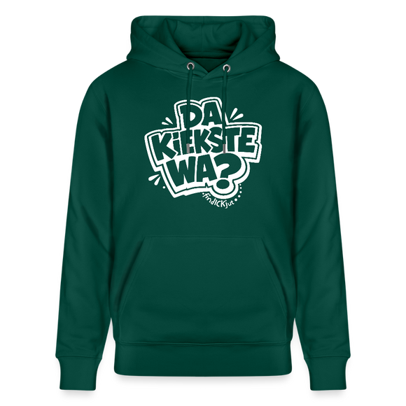 DA KIEKSTE WA?-Unisex Bio-Hoodie-mit Berliner Spruch - Forest