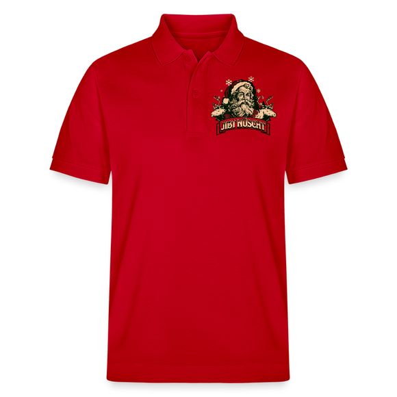 JIBT NÜSCHT zu WEihnachten-Unisex Bio-Poloshirt - Rot