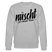 NÜSCHT FÜR SCHWACHE NERVEN-Unisex Bio-Sweatshirt mit Berliner Schnauze - Grau meliert