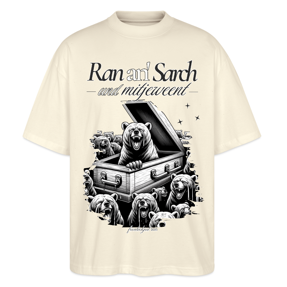 Ran an Sarch-Oversized Unisex Bio T-Shirt I - Weißgrau