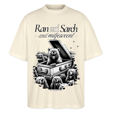 Ran an Sarch-Oversized Unisex Bio T-Shirt I - Weißgrau