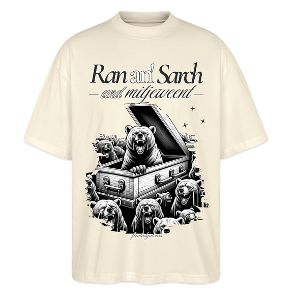 Ran an Sarch-Oversized Unisex Bio T-Shirt I - Weißgrau