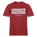 Berliner Schnauze Spruch-KANNSTE KNICKEN-RELAXED FIT Unisex Organic T-Shirt - Erdrot