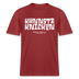 Berliner Schnauze Spruch-KANNSTE KNICKEN-RELAXED FIT Unisex Organic T-Shirt - Erdrot