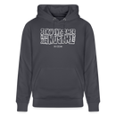 Berliner Spruch-ICK WUNDER MIR-Unisex Bio-Hoodie - Indigoblau