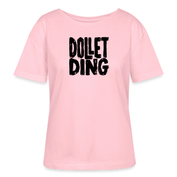 DOLLET DING-Rundhals Frauen Bio-T-Shirt - Hellrosa