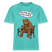 Berliner Bär mit Spruch-JEH MIR NICH UFFN SENKEL- RELAXED FIT Unisex Organic T-Shirt - Poolblau