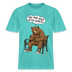 Berliner Bär mit Spruch-JEH MIR NICH UFFN SENKEL- RELAXED FIT Unisex Organic T-Shirt - Poolblau