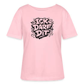 Berlin Shirt-ICK DARF DIT-Rundhals Frauen Bio-T-Shirt - Hellrosa
