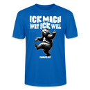 ICK MACH WAT ICK WILL-Unisex T-Shirt BIO IV - Pfauenblau