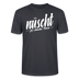 Berlin Shirt-NÜSCHT DARF ICK-Unisex T-Shirt mit Berliner Schnauze - Dunkles Graublau
