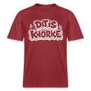 DIT IS KNORKE-RELAXED FIT Unisex bio T-Shirt - Erdrot