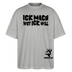 ICK MACH WAT ICK WILL-Oversized Unisex Bio T-Shirt II - Grau meliert
