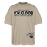 ICK GLOOB MEEN SCHWEIN PFEIFT-Unisex Oversize Bio-T-Shirt - Steingrau