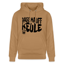 PASS MA UFF KEULE - Unisex Bio-Hoodie - Latte