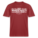 Berliner Spuch-Berliner Lob-NICH ANJESCHISSN-RELAXED FIT Unisex Organic T-Shirt - Erdrot