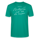 NACHTIGALL ICK HÖR DIR TRAPSEN-Unisex T-Shirt BIO - Blaugrün