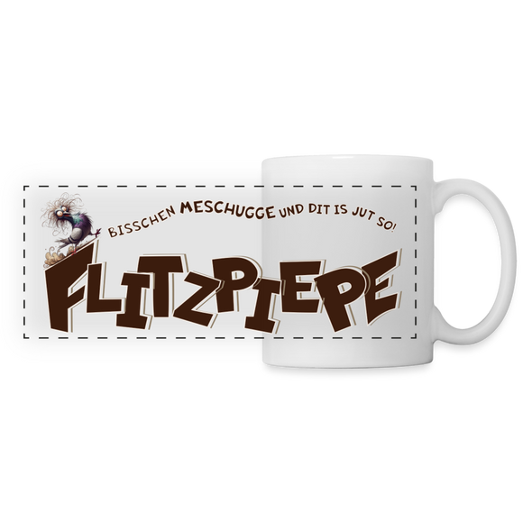 BERLINER FLITZPIEPE - Panoramatasse - Weiß