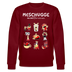 MESCHUGGE-NA UND !?-Unisex Bio-Sweatshirt - Burgunderrot