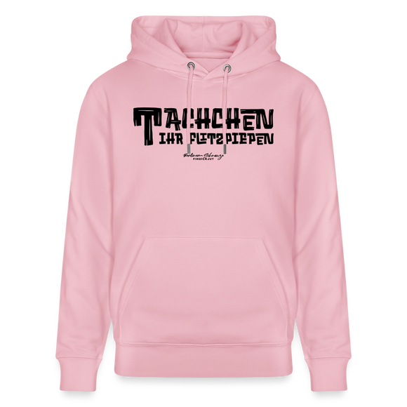 Berliner Begrüssung-TACHCHEN IHR FLITZPIEPEN-Unisex Bio-Hoodie - Hellrosa