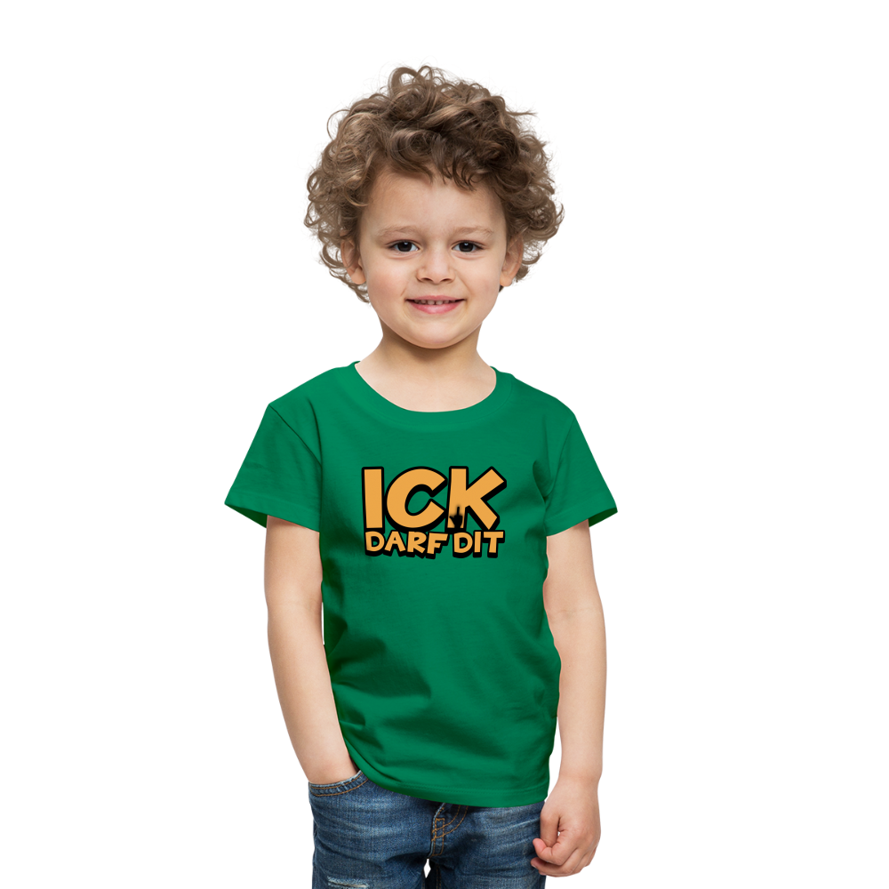 ICK DARF DIT - Kinder Premium T-Shirt - Kelly Green