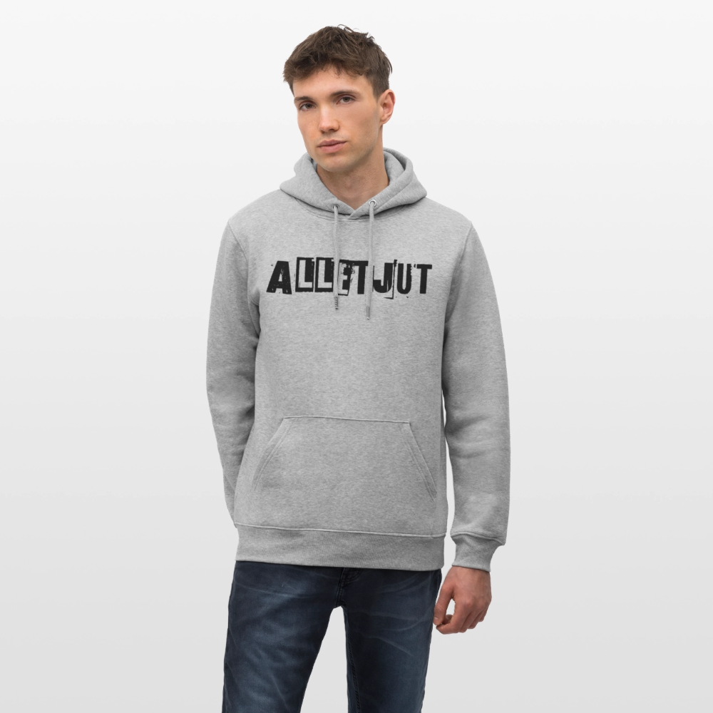 ALLET JUT-Unisex Bio-Hoodie - Grau meliert