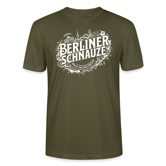 BERLINER SCHNAUZE-Unisex T-Shirt BIO - Khaki
