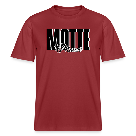 MOTTE UND MAUSI-Relaxed Fit Unisex Bio-T-Shirt - Erdrot