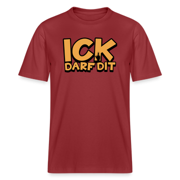 ICK DARF DIT -  Relaxed Fit Bio-T-Shirt - Erdrot
