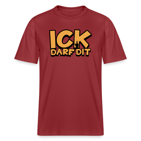 ICK DARF DIT -  Relaxed Fit Bio-T-Shirt - Erdrot