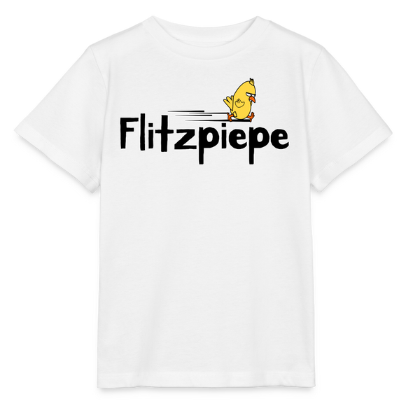 DIE FLITZPIEPE - Kinder T-Shirt BIO - Weiß