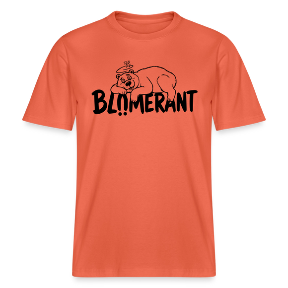 BLÜMERANT-RELAXED FIT Unisex Organic T-Shirt mit Berliner Schnauze - Hellrot