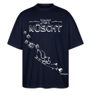 Weihnachten in Berliner25-JIBT NÜSCHT-Oversized Unisex Bio T-Shirt Blaster - Navy